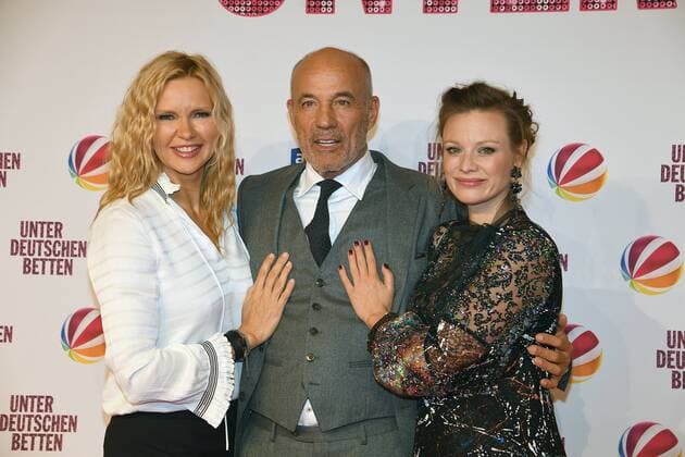 Veronica Ferres Heiner Lauterbach and Magdalena Boczarska under German Beds Mathäser Filmpalast Cinema Film Television 12 September 2017