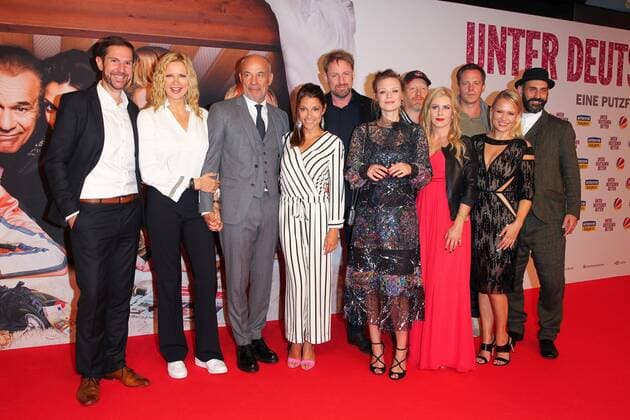 An author Dr Holger Schlageter Veronica Ferres Heiner Lauterbach Juliet Kapfelsperger Jan Fehse Director Magdalena Boczarska Simon Black Eray Egilmez Film premiere from under German Beds in Mathaeser Filmpalast in Munich at 12 09 2017