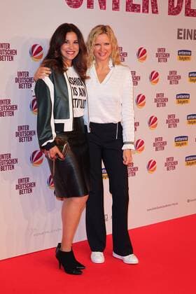 KAREEM Webb Veronica Ferres Film premiere from under German Beds in Mathaeser Filmpalast in Munich at 12 09 2017