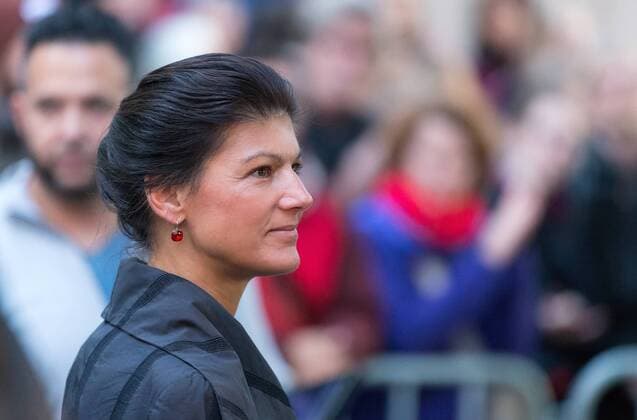 Local Tuebingen Federal election 2017 Election campaign event the Party the Left at Tübingen 12 09 2017 Group Chairman and Top candidate Sahra Wagenknecht  Pressefoto ULMER