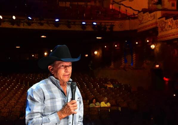 September 12, 2017 - GEORGE STRAIT speaks during a press conference Tuesday regarding the Hand In Hand Hurricane Harvey Benefit at San Antonio s Majestic Theater. Other performers taking part in the benefit included MIRANDA LAMBERT, LYLE LOVETT, ROBERT EARL KEEN and CHRIS STAPLETON. - ZUMAj53_ 20170912_zaf_j53_004 Copyright: xRobinxJerstadx