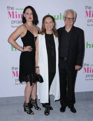 September 12, 2017 - West Hollywood, CA, U.S. - 12 September 2017 - West Hollywood, California - Mary Chieffo, Beth Grant, Michael Chieffo. The Mindy Project Final Season Premiere Party held at Microsoft Theatre L.A. Live in West Hollywood. Photo Credit: AdMedia West Hollywood U.S. - ZUMAa123 20170912_zaa_a123_073 Copyright: xBirdiexThompsonx