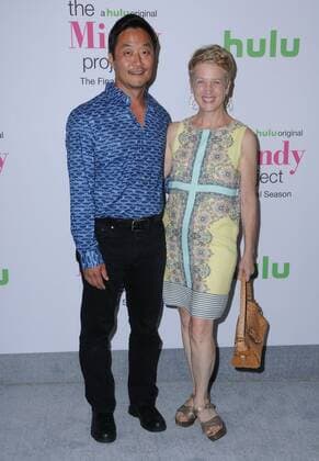 September 12, 2017 - West Hollywood, CA, U.S. - 12 September 2017 - West Hollywood, California - Steve Park, Kelly Coffield Park. The Mindy Project Final Season Premiere Party held at Microsoft Theatre L.A. Live in West Hollywood. Photo Credit: AdMedia West Hollywood U.S. - ZUMAa123 20170912_zaa_a123_134 Copyright: xBirdiexThompsonx