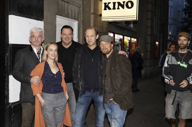 Heinz Strunk Friederike Kempter Charly Hübner Peter Heinrich Brix and Lars Jessen at the Premiere the Television Jürgen Today will lived in Abaton Cinema Hamburg 12 09 2017 Foto:xC.xTamckex xFuturexImage
