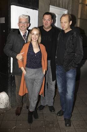 Heinz Strunk Friederike Kempter Charly Hübner and Peter Heinrich Brix at the Premiere the Television Jürgen Today will lived in Abaton Cinema Hamburg 12 09 2017 Foto:xC.xTamckex xFuturexImage