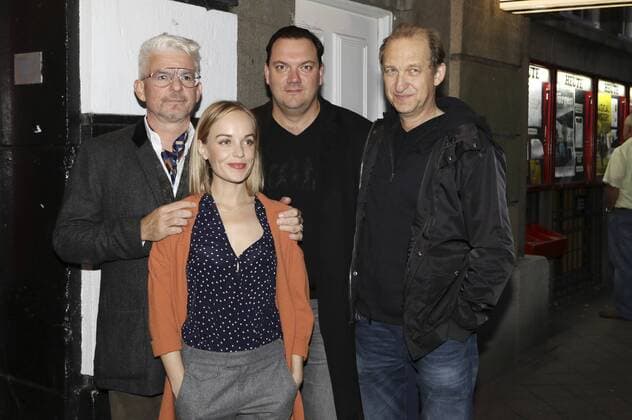 Heinz Strunk Friederike Kempter Charly Hübner and Peter Heinrich Brix at the Premiere the Television Jürgen Today will lived in Abaton Cinema Hamburg 12 09 2017 Foto:xC.xTamckex xFuturexImage