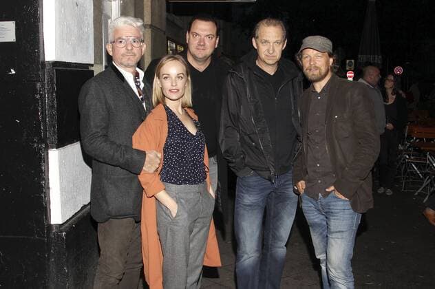 Heinz Strunk Friederike Kempter Charly Hübner Peter Heinrich Brix and Lars Jessen at the Premiere the Television Jürgen Today will lived in Abaton Cinema Hamburg 12 09 2017 Foto:xgbrcix xFuturexImage