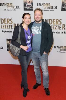Ulrike Frank with Husband Marc Schubring German premiere from Leander last travel in Cinema in the Kulturbrauerei in Berlin at 13 09 2017 Premiere Leander last travel