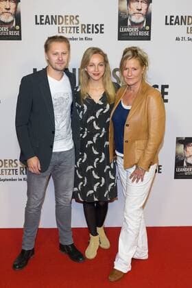 Tambet Petra Schmidt Schaller and Susanne from Borsody German premiere from Leander last travel in Cinema in the Kulturbrauerei in Berlin at 13 09 2017 Premiere Leander last travel