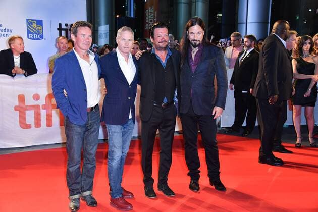 September 13, 2017 - Toronto, Ontario, Canada - (L-R) GORD SINCLAIR, JOHNNY FAY, PAUL LANGLOIS, AND ROB BAKER of The Tragically Hip attend Long Time Running premiere during the 2017 Toronto International Film Festival at Roy Thomson Hall on September 13, 2017 in Toronto, Canada Toronto Canada - ZUMAv53_ 20170913_zaf_v53_062 Copyright: xIgorxVidyashevx