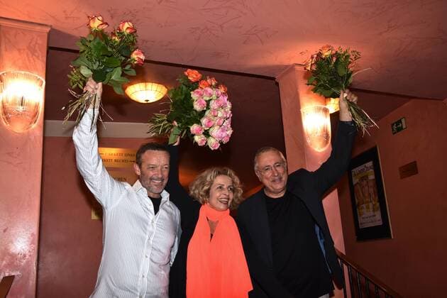 Cast Michael Roll Michael May Robert Giggenbach Munich 13 09 17 Bavarian Yard small Comedy Premiere the