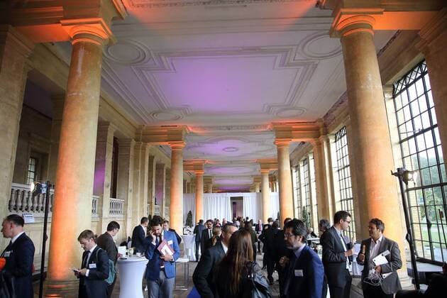 Participants the Media Conference M100 in the Orangerie from Sanssouci in Potsdam 14 September 2017 M100 Sanssouci Colloquium