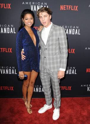 September 14, 2017 - Hollywood, California, U.S. - Camille Hyde, Lukas Gage attends The Special Screening Premiere of Netflix s American Vandal held at the Arclight Theater in Hollywood, California on September 14, 2017. 2017 Hollywood U.S. - ZUMAl86_ 20170914_zaf_l86_057 Copyright: xDavexLongendykex