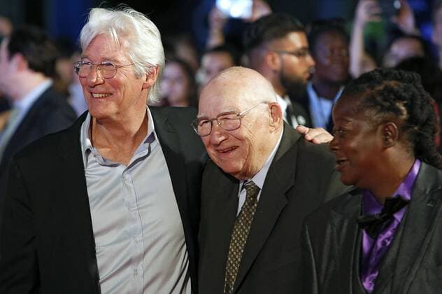 Richard Gere and His Father Homer George Gere attending The Three Christs Premiere during The 42nd Toronto International Film Festival AT Roy Thomson Hall ON September 14 2017 in Toronto Canada Foto:xR.xWagnerx xFuturexImage