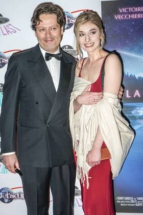 Veronica Osimani and Cesare P. Libardi attend the Landing Lake Film Premiere in London. SEPTEMBER 14th 2017  SLIx172092