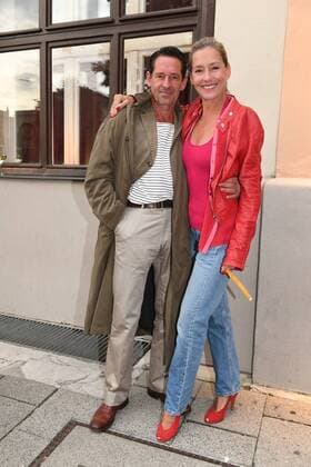 Max Tidof with Wife Lisa Seitz Premiere Le Club GOP variet Theatre Show Munich 15 September 2017