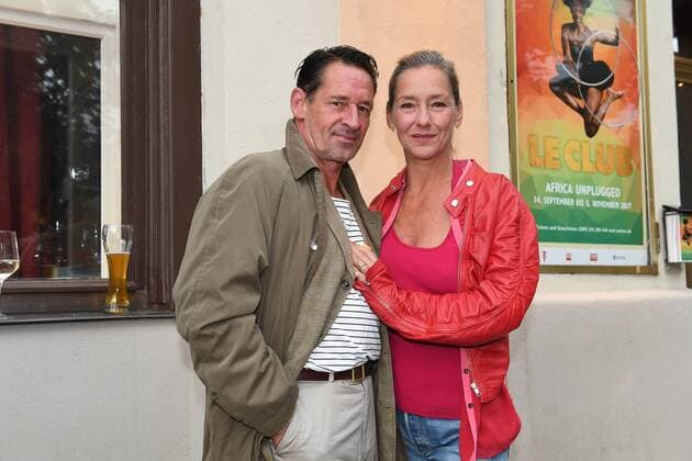 Max Tidof with Wife Lisa Seitz Premiere Le Club GOP variet Theatre Show Munich 15 September 2017