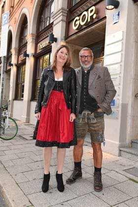 Jimmy Hartwig and Stefanie Almer Premiere Le Club GOP variet Theatre Show Munich 15 September 2017