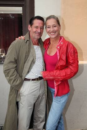 Max Tidof with Wife Lisa Seitz GOP variet Premiere Show in GOP Variety Theatre in at 15 09 2017 Premiere Le Club GOP variet Theatre Show Munich 15 September 2017
