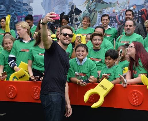 Comedian Joel McHale attends the premiere of the animated comedy The Lego Ninjago Movie at the Regency Village Theatre in the Westwood section of Los Angeles on September 16, 2017. Storyline: Six young ninjas are tasked with defending their island home, called Ninjago. By night, they re gifted warriors, using their skills and awesome fleet of vehicles to fight villains and monsters. By day, they re ordinary teens struggling against their greatest enemy: high school.  LAP2017091606 JIMxRUYMEN