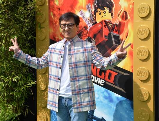 Cast member Jackie Chan, the voice of Master Wu and Mr. Wu in the animated comedy The Lego Ninjago Movie attend the premiere of the film at the Regency Village Theatre in the Westwood section of Los Angeles on September 16, 2017. Storyline: Six young ninjas are tasked with defending their island home, called Ninjago. By night, they re gifted warriors, using their skills and awesome fleet of vehicles to fight villains and monsters. By day, they re ordinary teens struggling against their greatest enemy: high school.  LAP2017091613 JIMxRUYMEN