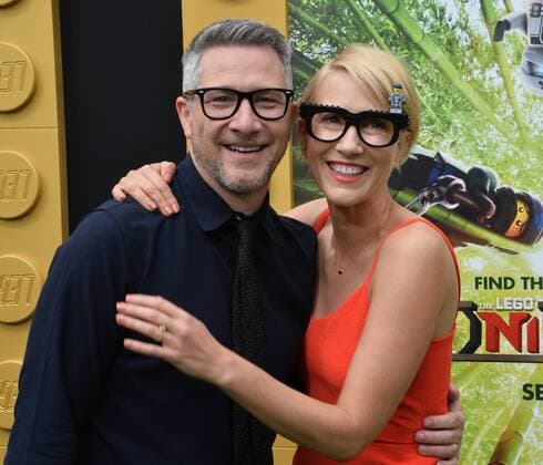 Director Charlie Bean and a guest attend the premiere of the animated comedy The Lego Ninjago Movie at the Regency Village Theatre in the Westwood section of Los Angeles on September 16, 2017. Storyline: Six young ninjas are tasked with defending their island home, called Ninjago. By night, they re gifted warriors, using their skills and awesome fleet of vehicles to fight villains and monsters. By day, they re ordinary teens struggling against their greatest enemy: high school.  LAP2017091633 JIMxRUYMEN