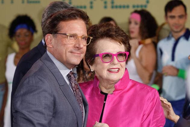 Steve Carell, Billie Jean King at the Premiere of Fox Searchlight Pictures Battle of the Sexes held at the Regency Village Theater in Westwood, CA, September 16, 2017.  Copyright: xJosephxMartinezx 33428_102JM