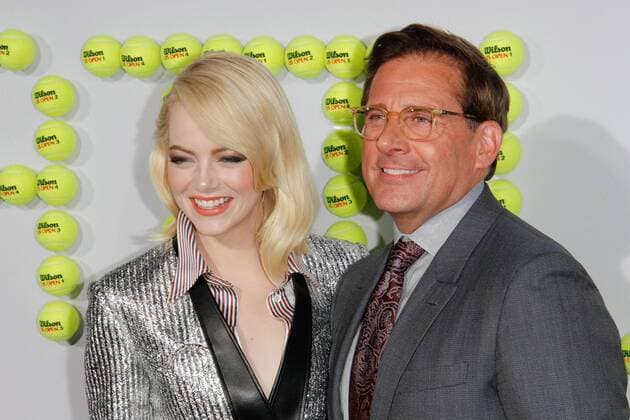 Emma Stone, Steve Carell at the Premiere of Fox Searchlight Pictures Battle of the Sexes held at the Regency Village Theater in Westwood, CA, September 16, 2017.  Copyright: xJosephxMartinezx 33428_109JM