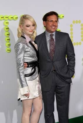 Premiere du film Battle of sexes . 16 September 2017 - Beverly Hills, California - Emma Stone and Steve Carell. Battle Of The Sexes Los Angeles Premiere held at the Regency Village Theatre in Los Angeles. Photo Credit: AdMedia 220708 AdMedia Starface 2017-09-16 CA Los Angeles Etats-Unis  Copyright: xAdMediax STAR_220708_004