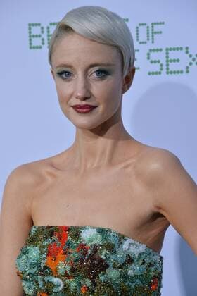 Cast member Andrea Riseborough attends the premiere of the biographical sports comedy Battle of the Sexes at the Regency Village Theatre in the Westwood section of Los Angeles on September 16, 2017. Storyline: The true story of the 1973 tennis match between World number one Billie Jean King and ex-champ and serial hustler Bobby Riggs.  LAP201709177 JIMxRUYMEN