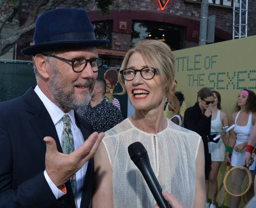 Jonathan Dayton and Valerie Faris, who co-directed the biographical sports comedy Battle of the Sexes attend the premiere of the film at the Regency Village Theatre in the Westwood section of Los Angeles on September 16, 2017. Storyline: The true story of the 1973 tennis match between World number one Billie Jean King and ex-champ and serial hustler Bobby Riggs.  LAP201709184 JIMxRUYMEN