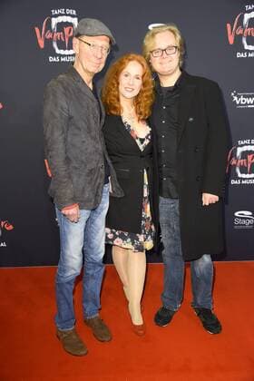 Hans Peter Korff with Wife Christiane Leuchtmann and Son John Korff at the Dance the Vampire Musical premiere in Stage Theatre to the Elbe in Hamburg at 17 09 2017