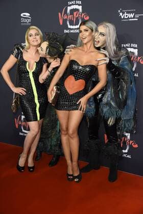 Yvonne Woelke Micaela Schaefer at the Dance the Vampire Musical premiere in Stage Theatre to the Elbe in Hamburg at 17 09 2017