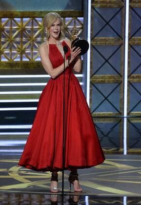 Actor Nicole Kidman accepts the award for Outstanding Lead Actress in a Limited Series or Movie for Big Little Lies onstage during the 69th annual Primetime Emmy Awards at Microsoft Theater in Los Angeles on September 17, 2017.  LAP201709170245 JIMxRUYMEN