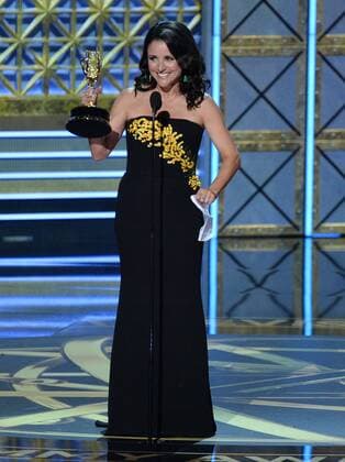 Actor Julia Louis-Dreyfus accepts the award for Outstanding Lead Actress in a Comedy Series for Veep onstage during the 69th Annual Primetime Emmy Awards at Microsoft Theater on September 17, 2017 in Los Angeles, California.  LAP201709172001 JIMxRUYMEN