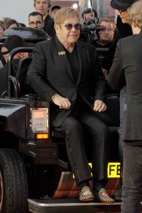 English singer Elton John attends the World premiere of Kingsman: The Golden Circle at Odeon Leicester Square in London. SEPTEMBER 18th 2017  TSTx172141