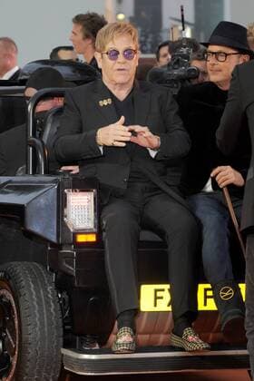 English singer Elton John attends the World premiere of Kingsman: The Golden Circle at Odeon Leicester Square in London. SEPTEMBER 18th 2017  TSTx172141