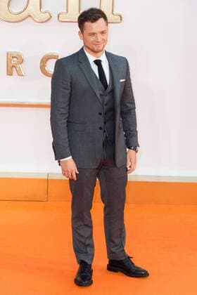 September 18, 2017 - London, London, UK - Taron Egerton attends the KIngsman: The Golden Circle world film premiere London UK  - ZUMAt138 20170918_zap_t138_053 Copyright: xRayxTangx