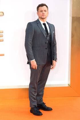 September 18, 2017 - London, London, UK - Taron Egerton attends the KIngsman: The Golden Circle world film premiere London UK  - ZUMAt138 20170918_zap_t138_052 Copyright: xRayxTangx
