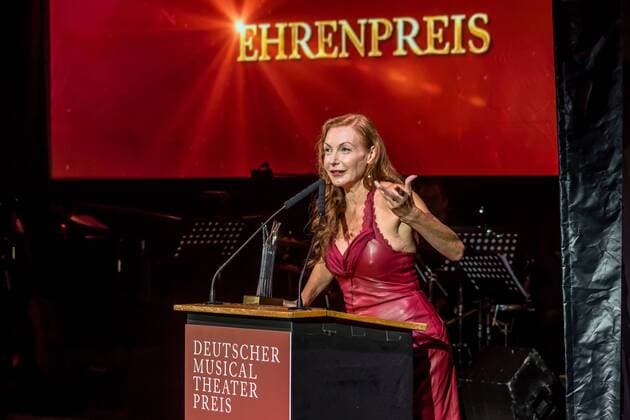 Ute Lemper Honour Award German Musical Theatre Prize 2017 in Winter Garden Berlin in Berlin at 18 09 2017