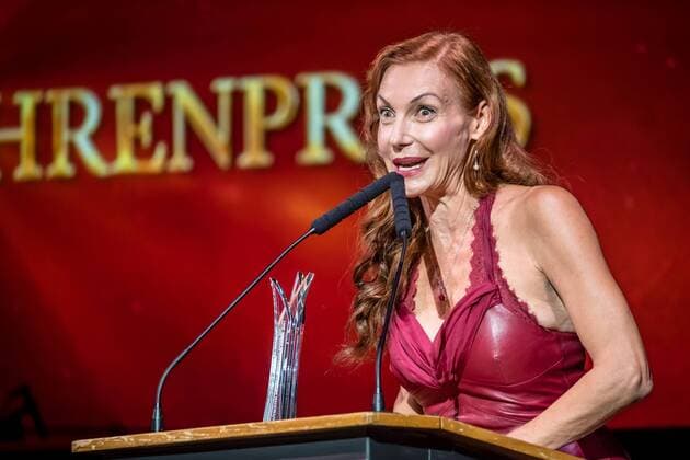 Ute Lemper Honour Award German Musical Theatre Prize 2017 in Winter Garden Berlin in Berlin at 18 09 2017