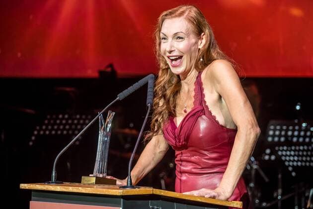 Ute Lemper Honour Award German Musical Theatre Prize 2017 in Winter Garden Berlin in Berlin at 18 09 2017