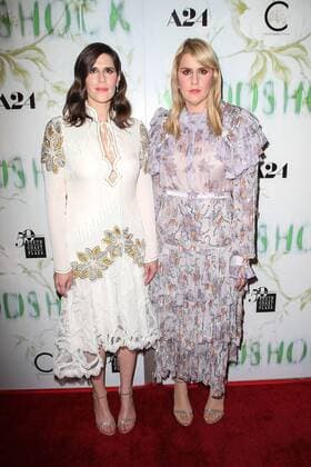 Laura Mulleavy and Kate Mulleavy the two sisters and directors at the Woodshock film premiere at Los Angeles Woodshock in Los Angeles in 2017