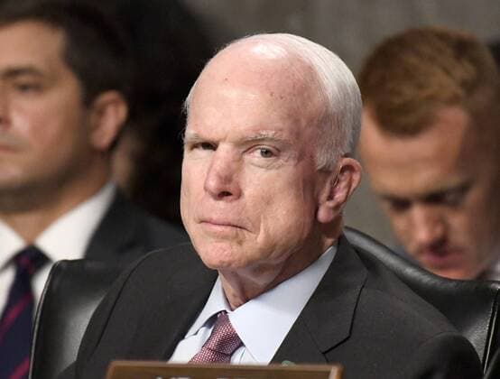 September 19, 2017 - Washington, District of Columbia, United States of America - United States Senator John McCain (Republican of Arizona), Chairman, US Senate Committee on Armed Services presides over the hearing on Recent United States Navy Incidents at Sea on Capitol Hill in Washington, DC on Tuesday, September 19, 2017. The hearing is investigating the two separate collisions with the USS Fitzgerald and USS John S. McCain that resulted in the loss of 17 US Sailors..Credit: CNP Washington United States of America - ZUMAs152 20170919_zaa_s152_013 Copyright: xRonxSachsx