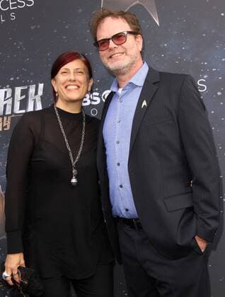 Star Trek : Discovery Premiere in Los Angeles September 19, 2017 - Los Angeles, CA, U.S. - 19 September 2017 - Hollywood, California - Holiday Reinhorn and Rainn Wilson. Ã¢â‚¬ËœStar Trek: DiscoveryÃ¢â‚¬â ¢ Premiere held at the ArcLight Cinerama Done in Hollywood. Photo Credit: AdMedia Los Angeles U.S. - ZUMAa123 20170919_zaa_a123_101 Copyright: xAdmediax