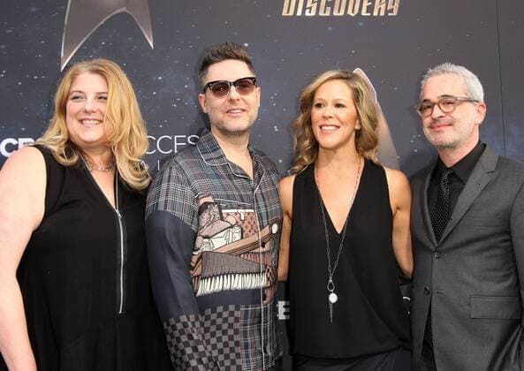 Star Trek : Discovery Premiere in Los Angeles September 19, 2017 - Los Angeles, CA, U.S. - 19 September 2017 - Hollywood, California - Gretchen J. Berg, Aaron Harberts, Heather Kadin and Alex Kurtzman. Ã¢â‚¬ËœStar Trek: DiscoveryÃ¢â‚¬â ¢ Premiere held at the ArcLight Cinerama Done in Hollywood. Photo Credit: AdMedia Los Angeles U.S. - ZUMAa123 20170919_zaa_a123_107 Copyright: xAdmediax