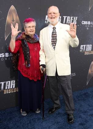Star Trek : Discovery Premiere in Los Angeles September 19, 2017 - Los Angeles, CA, U.S. - 19 September 2017 - Hollywood, California - John Trimble and Bjo Trimble. Ã¢â‚¬ËœStar Trek: DiscoveryÃ¢â‚¬â ¢ Premiere held at the ArcLight Cinerama Done in Hollywood. Photo Credit: AdMedia Los Angeles U.S. - ZUMAa123 20170919_zaa_a123_179 Copyright: xAdmediax
