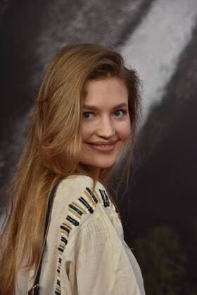 Actress Amrei Haardt poses on the red carpet at 20 09 2017 in Cologne at the premiere of the film Rock my Heart in Cologne Cinedom Kinostart 28 09 2017