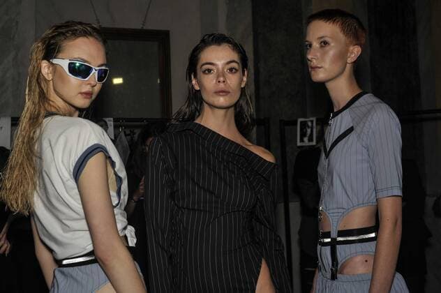 Italy: Grinko backstage at MFW S S 2018 Models are seen backstage ahead of the Sergei Grinko show during Milan Fashion Week Spring summer2018  GaetanoxPiazzolla