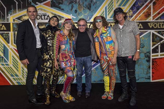 September 19, 2017 - Toronto, Ontario, Canada - Official premiere event and festivities of Cirque du Soleil latest Big Top production VOLTA, in Toronto, Canada. In picture: DANIEL LAMARRE, JEAN FRANCOIS BOUCHARD, JONATHAN TETRAULT Toronto Canada - ZUMAm154 20170919_zap_m154_034 Copyright: xAngelxMarchinix